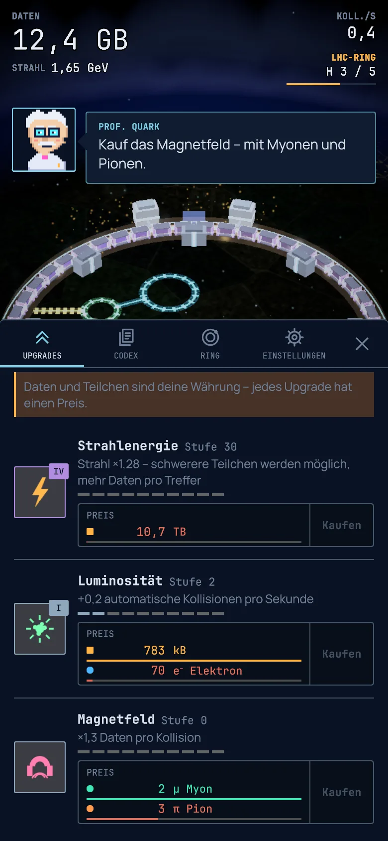 Screenshot: Upgrades