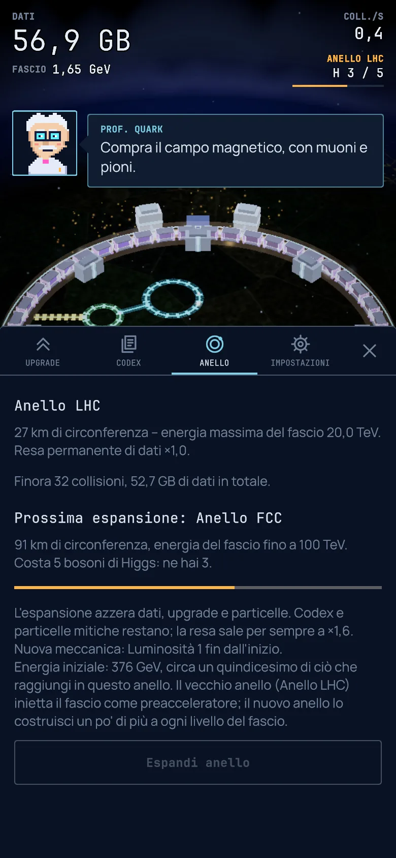 Schermata: L'anello